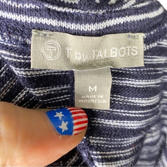 Talbots SLUB WAVY STRIPE DRESS Size M Style P211034166 - Picture 6 of 8